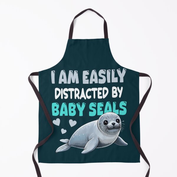 Item preview, Easily distracted by baby seals designed and sold by SidTastic .