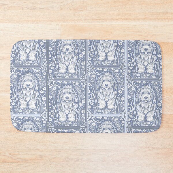 Item preview, Shaggy Dog Blues Cute Vintage Puppy in Garden designed and sold by AntiqueImages.