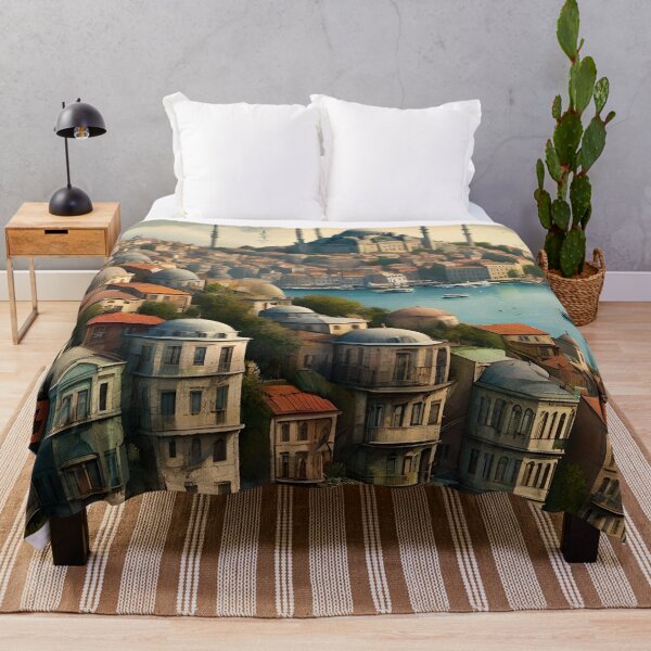 Item preview, Vintage Istanbul Coastline Print designed and sold by Esterlane.