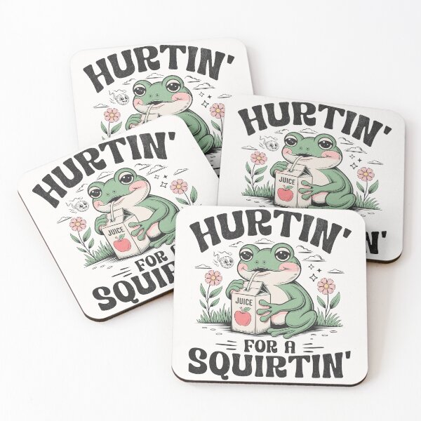 Item preview, Hurtin For A Squirtin - Funny Retro Frog Mascot designed and sold by BeansterNL.