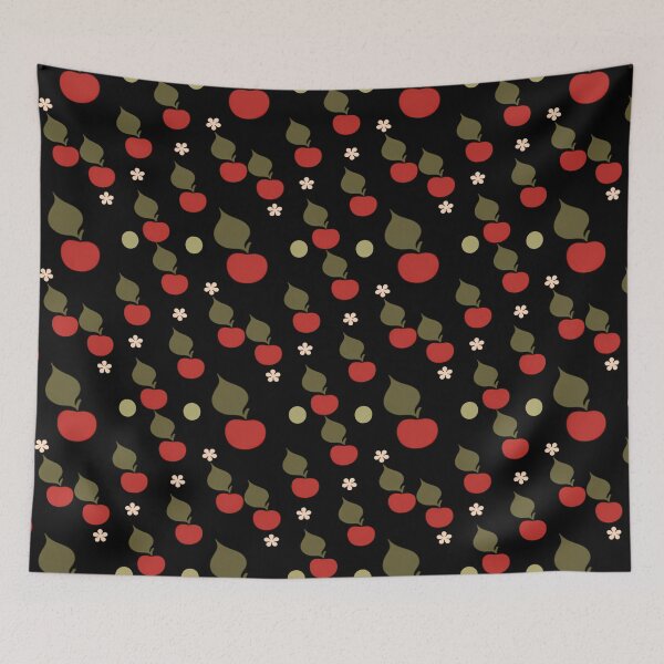Item preview, Apple pattern with daisies flowers  designed and sold by Clara Fruggeri.