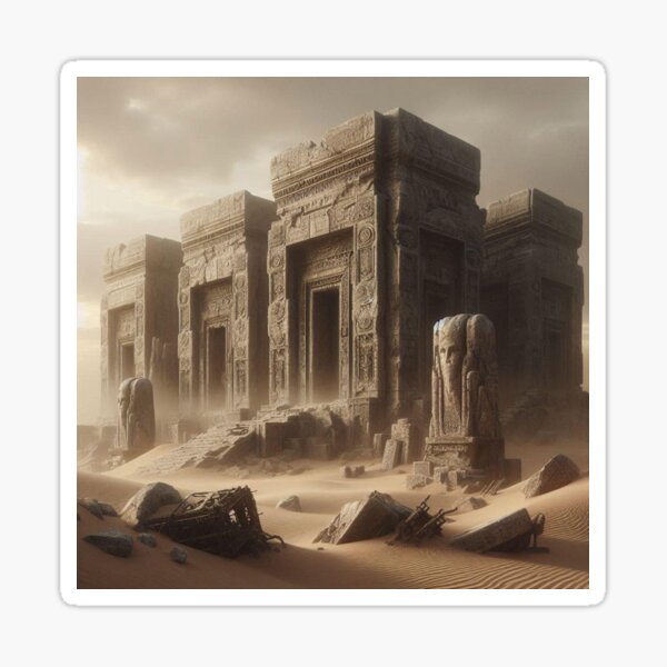 Item preview, Ancient Desert Temple Ruins designed and sold by awalkoutsidetheuniverse.