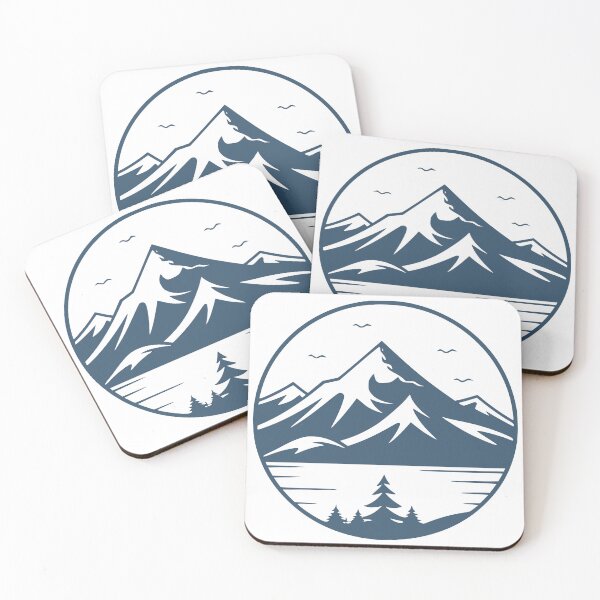 Item preview, Minimalist Mountain and Water Landscape | Calm Nature Design designed and sold by Art Happens.