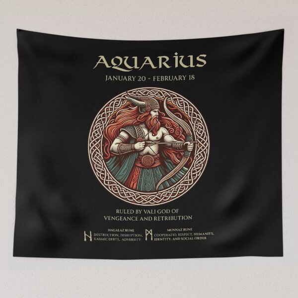 Item preview, Aquarius ruler Vali Norse Viking God of Vengeance and Retribution  designed and sold by Kjahli.