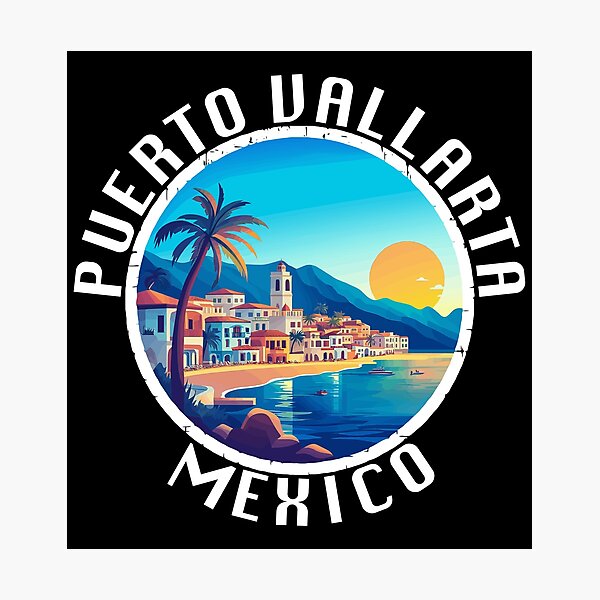 Item preview, Puerto Vallarta - Mexico (with White Lettering) designed and sold by VelvetRoom.