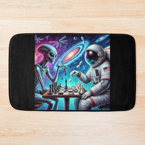 Item preview, Alien vs astronaut Chess designed and sold by Planetporridge.