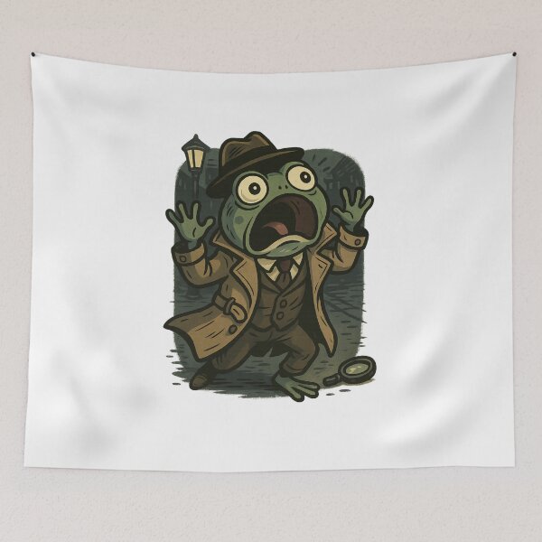 Item preview, Detective Froggy Saw Too Much designed and sold by ALITOPRINCE.