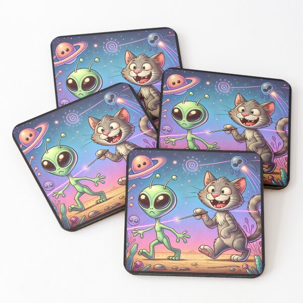 Item preview, Alien and Cat designed and sold by Planetporridge.