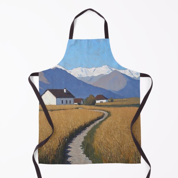 Item preview, Kazakhstan landscape | Post-impressionist painting style designed and sold by ComicsFactory.