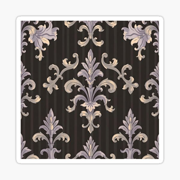 Item preview, Brown Striped Lavender Damask designed and sold by DesignsByPrnces.