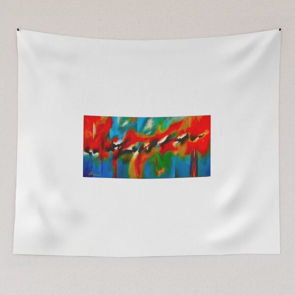 Item preview, Diem red ... Acrylic on canvas, 24x48, SKU 1095  designed and sold by Romeo Dobrota.