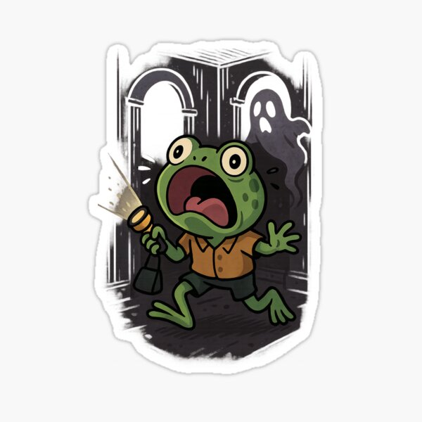 Item preview, Froggy in a Haunted House designed and sold by ALITOPRINCE.