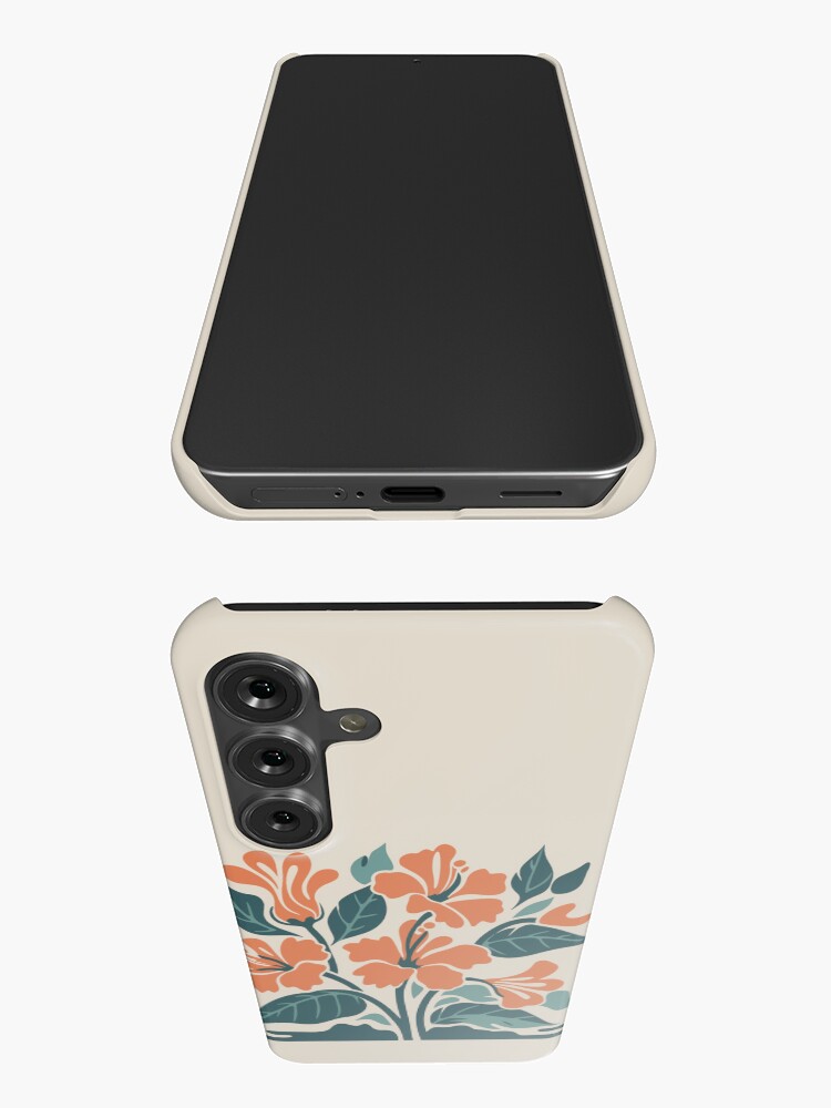 Thumbnail 3 of 4, Samsung Galaxy Phone Case, Tropical Hibiscus in Retro Colors – Bold Floral Design designed and sold by Patricks-Art.