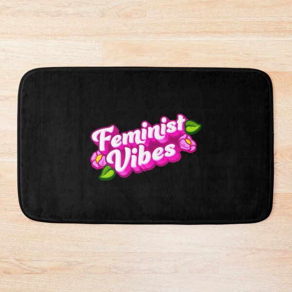 Item preview, Feminist Vibes with pink florals designed and sold by jazzydevil.