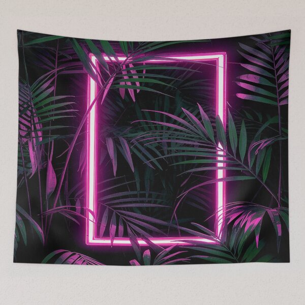 Item preview, Illuminated Tropical Haven - Pink designed and sold by Exodoi.