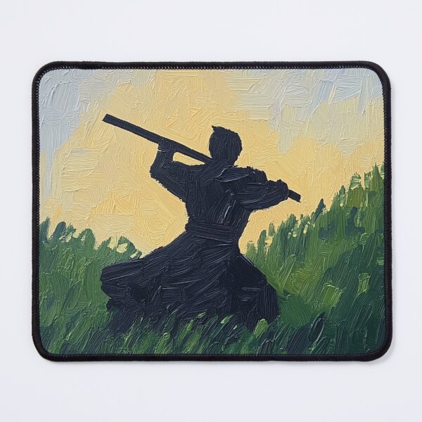 Item preview, Kenjutsu fighter | Post-impressionist painting style designed and sold by ComicsFactory.