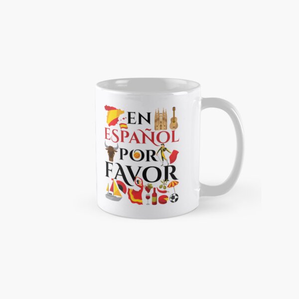 Vista previa del artículo con la obra «En Español por Favor Profesora de Español», diseñado y vendido por jaygo.