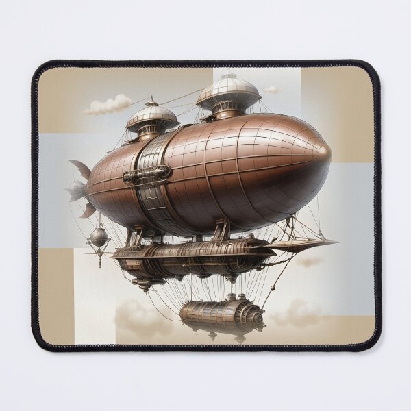 Item preview, A zeppelin emerges from the fog designed and sold by CreatedByMyself.