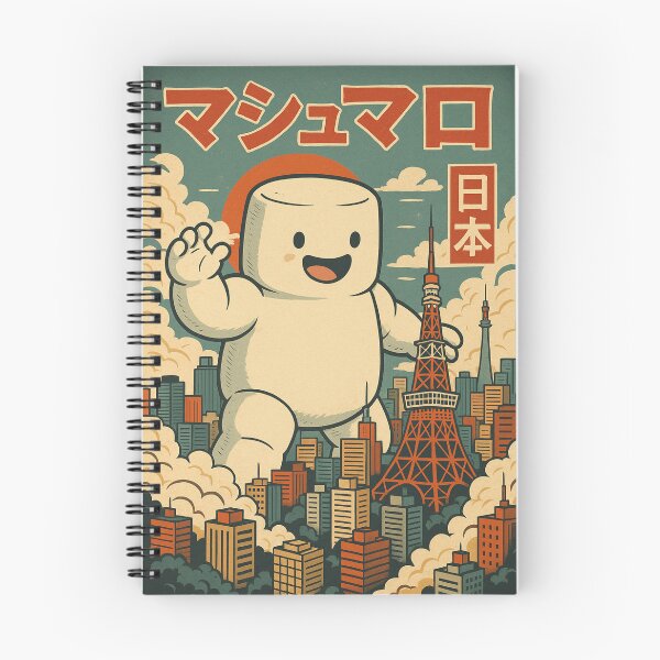 Item preview, Marshmallow Mayhem in Tokyo - Attack of the Sweetzilla designed and sold by POD DYNASTY | Original Print On Demand T-Shirt Graphics.