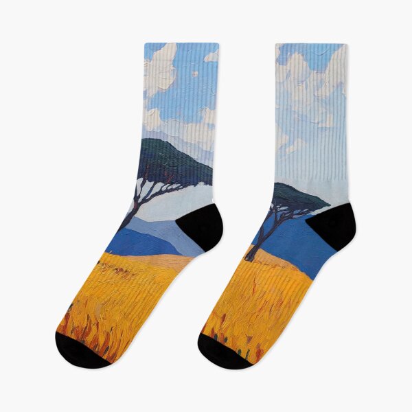 Item preview, Kenya landscape | Post-impressionist painting style designed and sold by ComicsFactory.