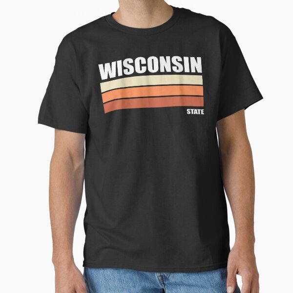 Vista previa del artículo con la obra «Estilo clásico retro del estado de Wisconsin», diseñado y vendido por JARomero2.