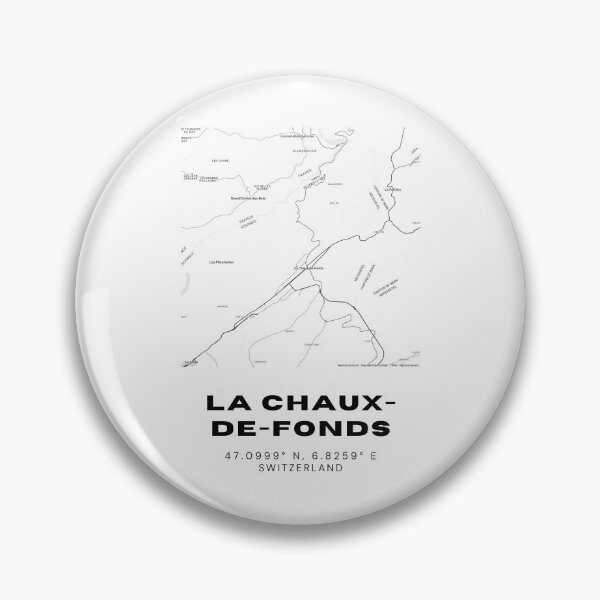 Item preview, Minimalist Black & White La Chaux-de-Fonds, Switzerland City Map designed and sold by RM-Journey.