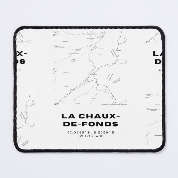 Item preview, Minimalist Black & White La Chaux-de-Fonds, Switzerland City Map designed and sold by RM-Journey.
