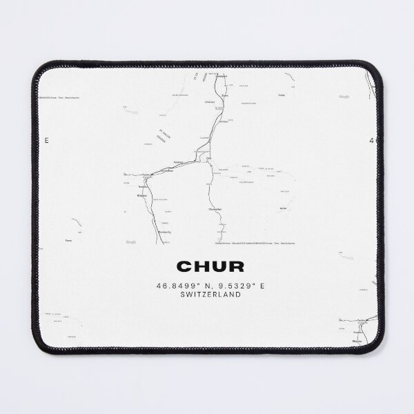 Item preview, Minimalist Black & White Chur, Switzerland City Map designed and sold by RM-Journey.