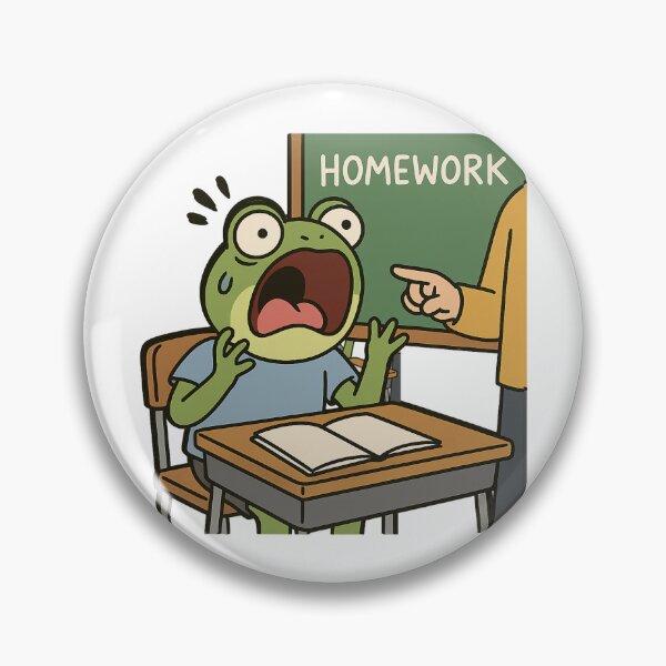 Item preview, Froggy Forgot His Homework designed and sold by ALITOPRINCE.