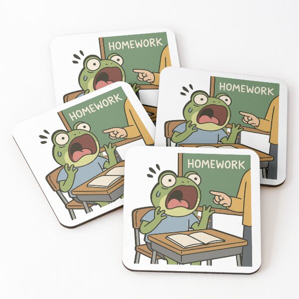 Item preview, Froggy Forgot His Homework designed and sold by ALITOPRINCE.