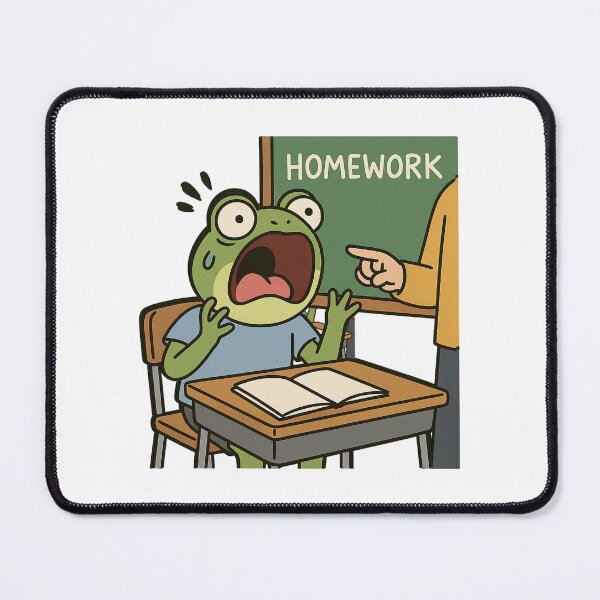 Item preview, Froggy Forgot His Homework designed and sold by ALITOPRINCE.