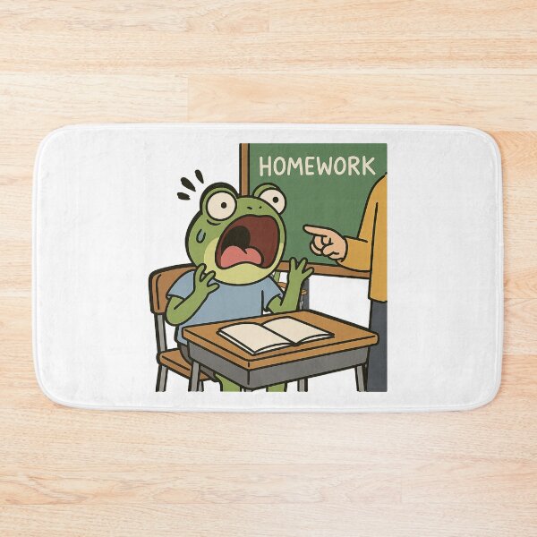Item preview, Froggy Forgot His Homework designed and sold by ALITOPRINCE.