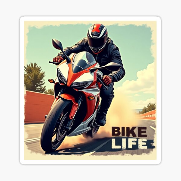 Item preview, Bike Life – Motorcycle Rider Digital Art designed and sold by nlmwear.