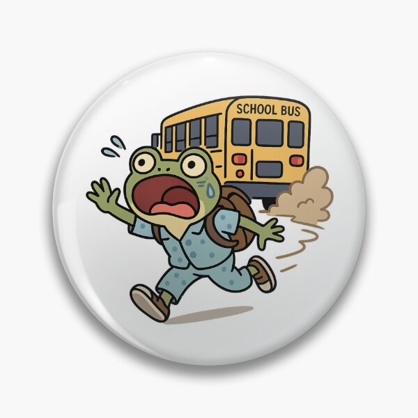 Item preview, Froggy Missed the Bus designed and sold by ALITOPRINCE.