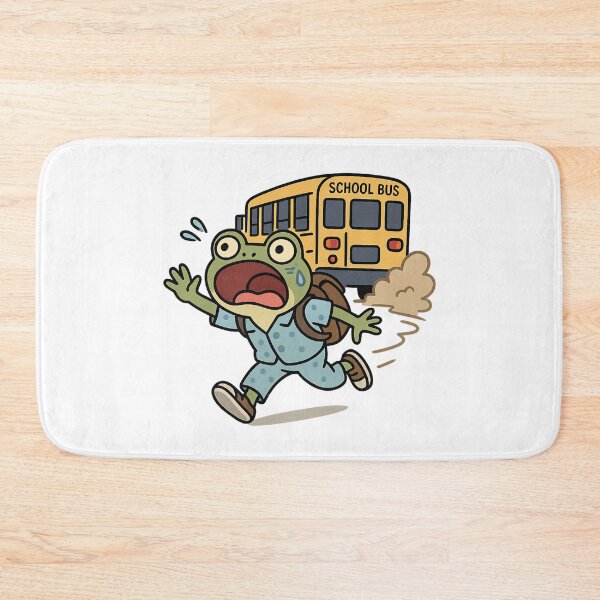 Item preview, Froggy Missed the Bus designed and sold by ALITOPRINCE.