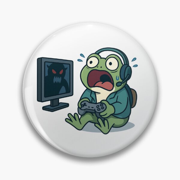Item preview, Froggy Got Jump Scared While Gaming designed and sold by ALITOPRINCE.
