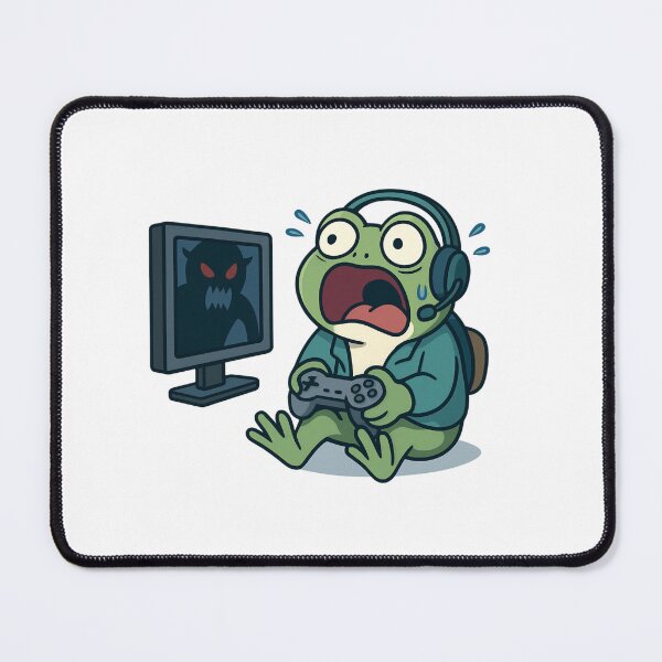 Item preview, Froggy Got Jump Scared While Gaming designed and sold by ALITOPRINCE.