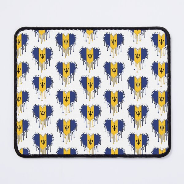 Item preview, Barbados Flag Heart – Caribbean Pride Design designed and sold by WHDProduction45.