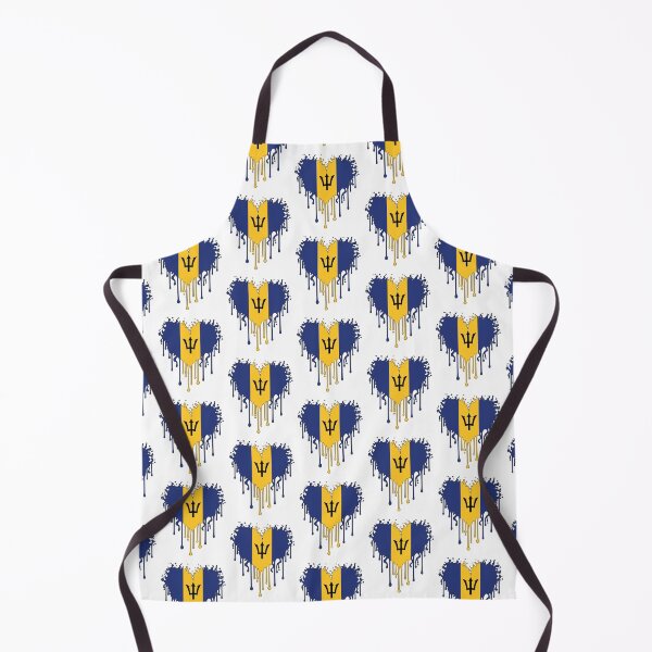 Item preview, Barbados Flag Heart – Caribbean Pride Design designed and sold by WHDProduction45.