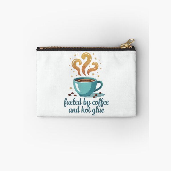Item preview, Fueled by Coffee and Hot Glue designed and sold by Jollys-ArtShop.