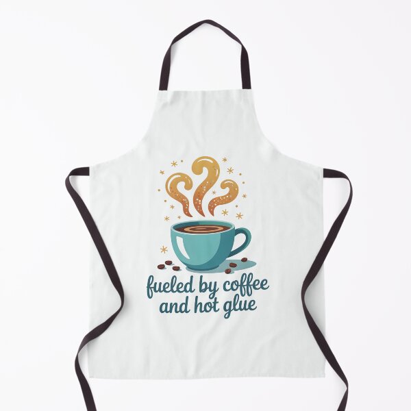 Item preview, Fueled by Coffee and Hot Glue designed and sold by Jollys-ArtShop.