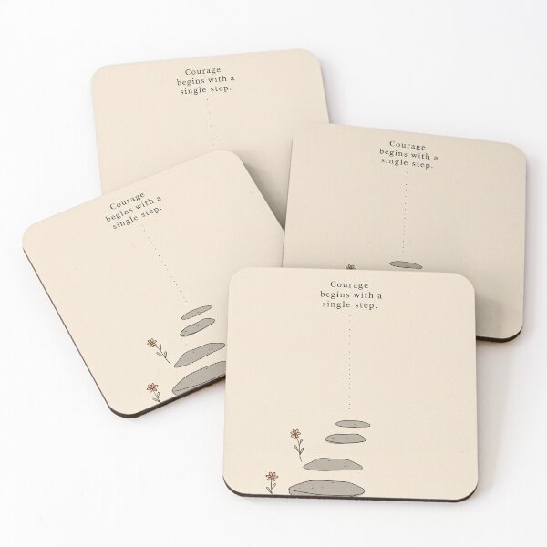 Item preview, Courage begins with a single step designed and sold by FrameitAntonio.