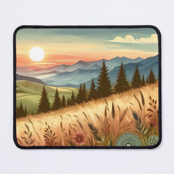 Item preview, Patterns of Nature Forests Prairie Sunset Horizon designed and sold by BreezyDawnDesigns.