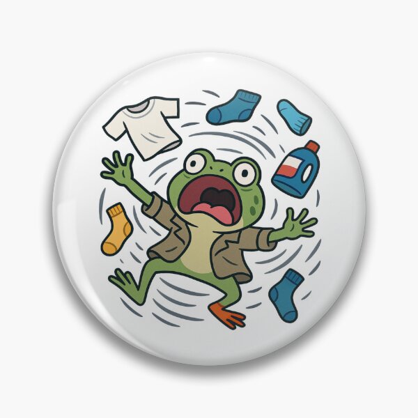 Item preview, Froggy in a Tornado of Laundry designed and sold by ALITOPRINCE.