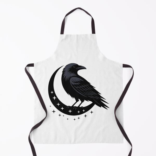 Item preview, Gothic Raven Silhouette in Monochrome designed and sold by BirdsnStuff.