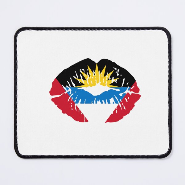 Item preview, Antigua Flag Lips – Bold Island Pride Design designed and sold by WHDProduction45.