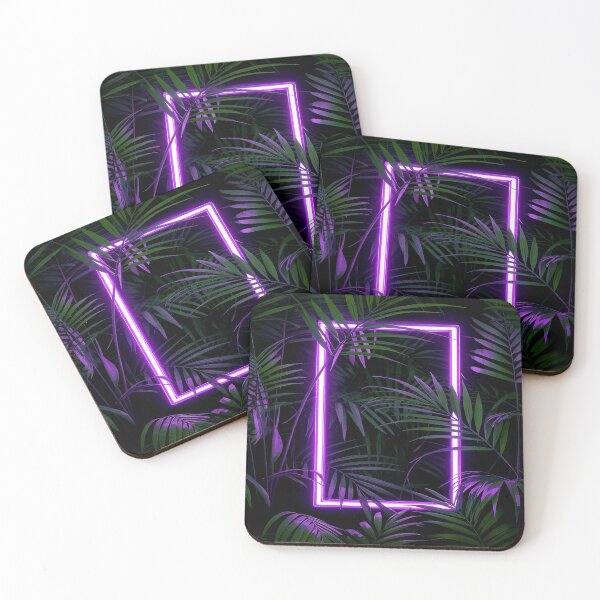 Item preview, Illuminated Tropical Haven - Purple designed and sold by Exodoi.
