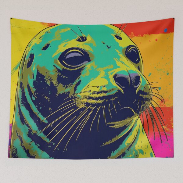 Item preview, Seal Popart designed and sold by RedHandedOD.