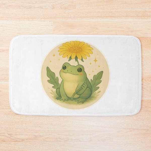 Item preview, Dandelion Frog – Whimsical Frog and Flower Sticker for Nature & Cottagecore Lovers designed and sold by WAUZ.