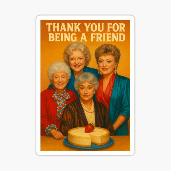 Thank You For Being A Friend ~ The Golden Girls Sticker